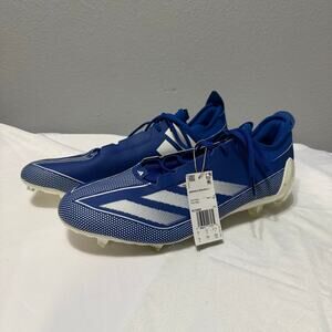 Adidas Men's Adizero Electric Football Cleates Royal Blue Size 16 IH7449